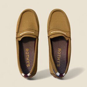 Rothy's The Driver Toasted Almond Slip On Loafers Women's size 9.5